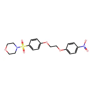 4-[4-[2-(4-Nitrophenoxy)ethoxy]phenyl]sulfonylmorpholine structure
