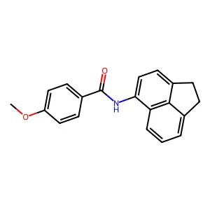 N-(1,2-dihydroacenaphthylen-5-yl)-4-methoxybenzamide structure
