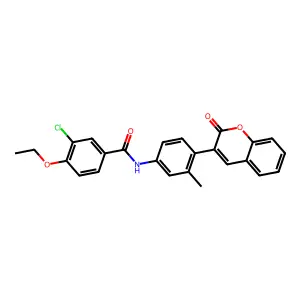 3-chloro-4-ethoxy-N-[3-methyl-4-(2-oxochromen-3-yl)phenyl]benzamide structure