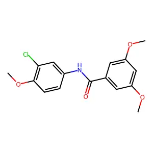 N-(3-chloro-4-methoxyphenyl)-3,5-dimethoxybenzamide structure