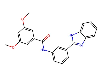 N-(3-(1H-benzo[d]imidazol-2-yl)phenyl)-3,5-dimethoxybenzamide structure