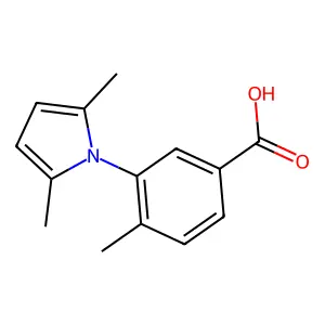3-(2,5-dimethyl-1H-pyrrol-1-yl)-4-methylbenzoic acid structure