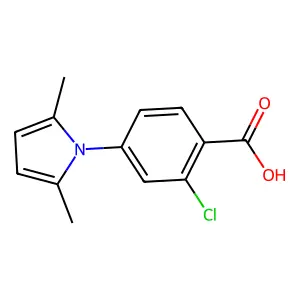 2-Chloro-4-(2,5-dimethyl-pyrrol-1-yl)-benzoic acid structure