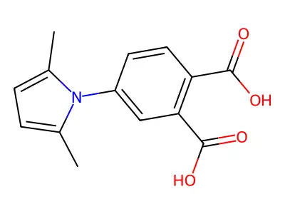 4-(2,5-dimethylpyrrol-1-yl)phthalic Acid structure