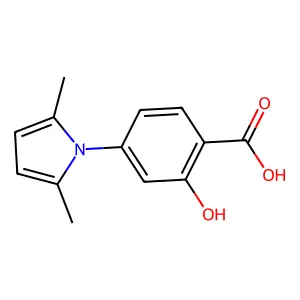 4-(2,5-dimethyl-1H-pyrrol-1-yl)-2-hydroxybenzoic acid structure