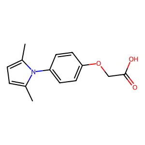 2-[4-(2,5-Dimethylpyrrol-1-yl)phenoxy]acetic acid structure