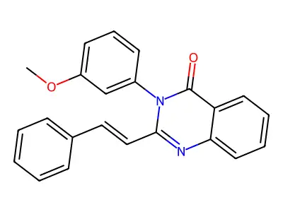 3-(3-methoxyphenyl)-2-(2-phenylvinyl)-4(3H)-quinazolinone structure