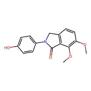 2-(4-Hydroxyphenyl)-6,7-dimethoxyisoindolin-1-one structure