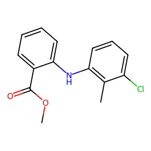 Methyl 2-(3-chloro-2-methylanilino)benzoate structure