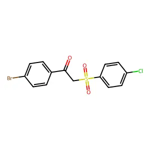 1-(4-Bromophenyl)-2-[(4-chlorophenyl)sulfonyl]ethan-1-one structure