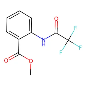 Methyl 2-[(2,2,2-trifluoroacetyl)amino]benzenecarboxylate structure