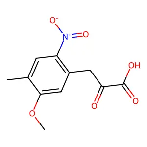 3-(5-Methoxy-4-methyl-2-nitrophenyl)-2-oxopropanoic acid structure