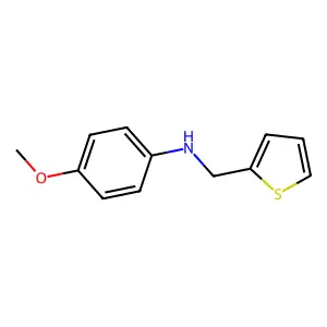 4-methoxy-N-(thiophen-2-ylmethyl)aniline structure