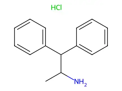 1,1-Diphenylpropan-2-amine hydrochloride structure