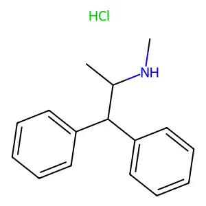 Benzeneethanamine, N,alpha-dimethyl-beta-phenyl-, hydrochloride structure