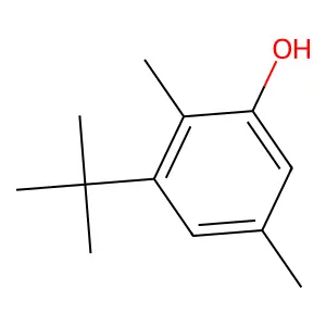 Phenol, (1,1-dimethylethyl)-2,5-dimethyl- structure