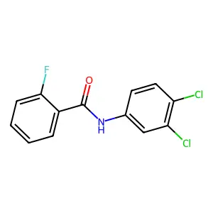 N-(3,4-Dichlorophenyl)-2-fluorobenzamide structure