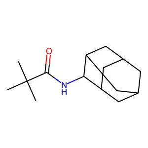 N-(2-adamantyl)-2,2-dimethylpropanamide structure