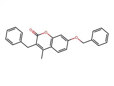 3-benzyl-7-(benzyloxy)-4-methyl-2H-chromen-2-one structure