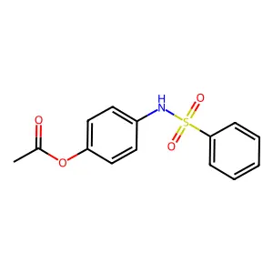 4-[(Phenylsulfonyl)amino]phenyl acetate structure