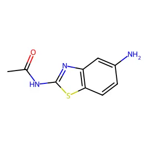 N-(5-amino-1,3-benzothiazol-2-yl)acetamide structure