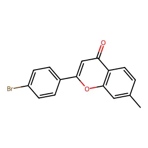 2-(4-Bromophenyl)-7-methyl-4H-chromen-4-one structure