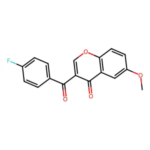 3-(4-Fluorobenzoyl)-6-methoxychromen-4-one structure