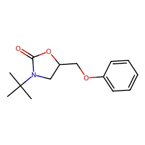 3-tert-Butyl-5-(phenoxymethyl)-1,3-oxazolidin-2-one structure