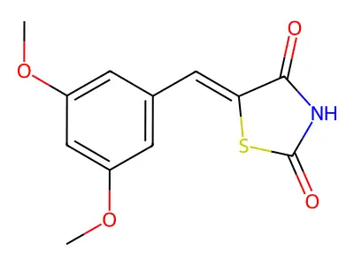 2,4-Thiazolidinedione, 5-[(3,5-dimethoxyphenyl)methylene]- structure