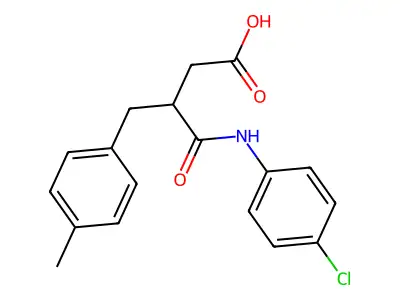 N-(4-Chloro-phenyl)-3-(4-methyl-benzyl)-succinamic acid structure