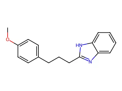 2-[3-(4-methoxyphenyl)propyl]-1H-benzimidazole structure