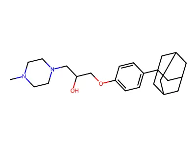 1-[4-(1-Adamantyl)phenoxy]-3-(4-methylpiperazin-1-yl)propan-2-ol structure