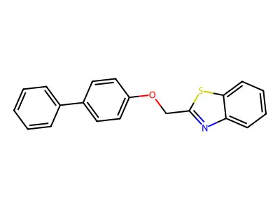 4-(Benzothiazol-2-ylmethoxy)-1-phenylbenzene structure