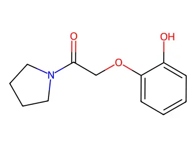 2-(2-Hydroxyphenoxy)-1-(pyrrolidin-1-yl)ethan-1-one structure