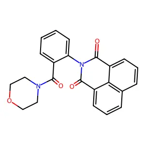 2-[2-(Morpholine-4-carbonyl)phenyl]benzo[de]isoquinoline-1,3-dione structure