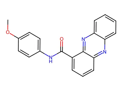 N-(4-methoxyphenyl)phenazine-1-carboxamide structure