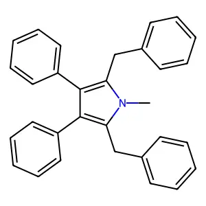 2,5-Dibenzyl-1-methyl-3,4-diphenyl-1h-pyrrole structure