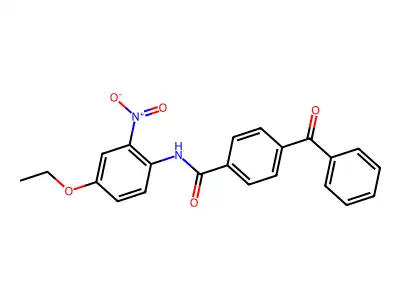 4-benzoyl-N-(4-ethoxy-2-nitrophenyl)benzamide structure
