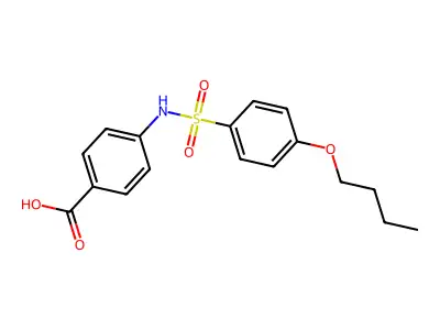 4-[(4-butoxyphenyl)sulfonylamino]benzoic Acid structure