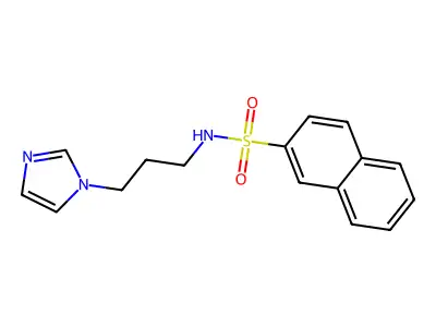 N-(3-(1H-Imidazol-1-yl)propyl)naphthalene-2-sulfonamide structure