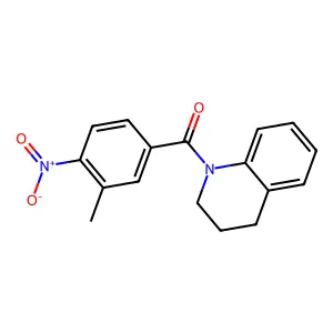 3,4-dihydro-2H-quinolin-1-yl-(3-methyl-4-nitrophenyl)methanone structure