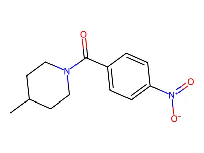 4-Methyl-1-(4-nitrobenzoyl)piperidine structure