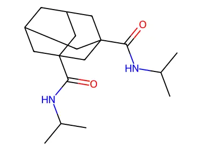 N,N'-diisopropyl-1,3-adamantanedicarboxamide structure
