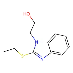 2-(2-Ethylsulfanylbenzimidazol-1-yl)ethanol structure