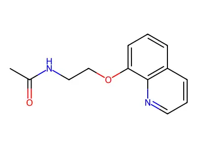 N-[2-(quinolin-8-yloxy)ethyl]acetamide structure