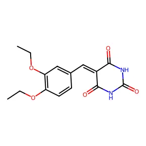 5-[(3,4-Diethoxyphenyl)methylidene]-1,3-diazinane-2,4,6-trione structure