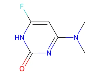 4-(Dimethylamino)-6-fluoropyrimidin-2(1H)-one structure
