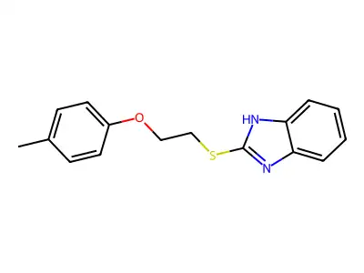 2-{[2-(4-Methylphenoxy)ethyl]thio}-1H-benzimidazole structure