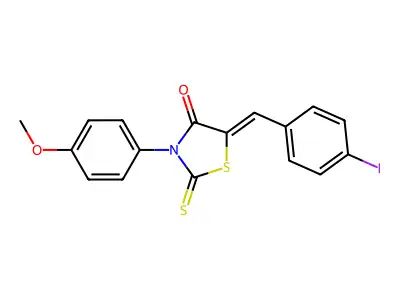 5-(4-Iodobenzylidene)-3-(4-methoxyphenyl)-2-thioxo-1,3-thiazolidin-4-one structure
