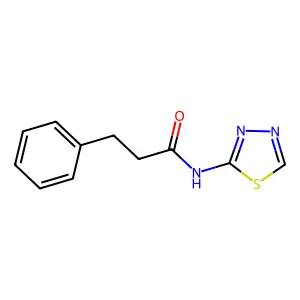 3-phenyl-N-(1,3,4-thiadiazol-2-yl)propanamide structure